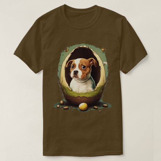 Hond in de eieren 265 t-shirt (Design voorkant)