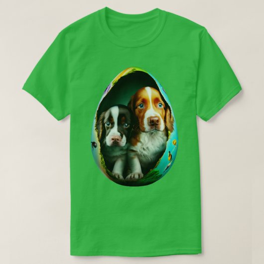 Hond in de eieren 275 t-shirt (Design voorkant)