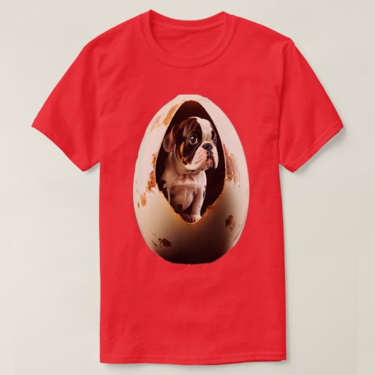 Hond in de eieren 290 t-shirt (Design voorkant)