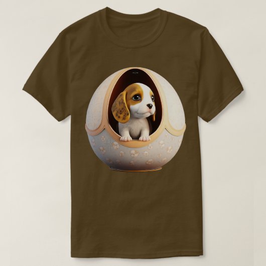 Hond in de eieren nr. 4 t-shirt (Design voorkant)