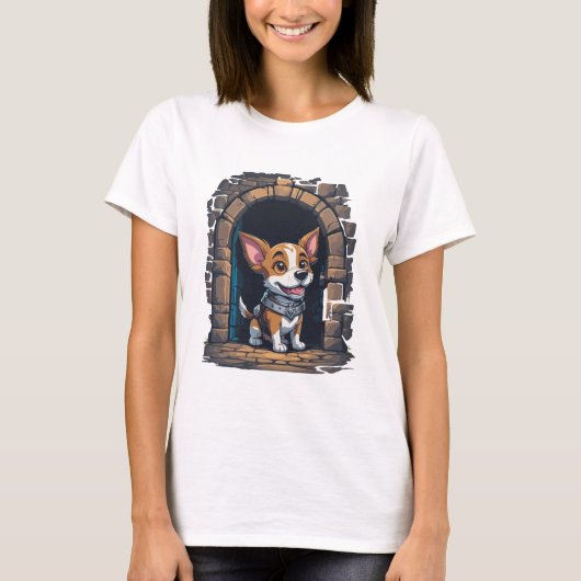 Hond in de kerker t-shirt (Voorkant)