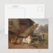 Hond in de Pluimveehouderij van Carl Jutz Briefkaart (Voorkant / Achterkant)