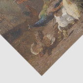 Hond in de Pluimveehouderij van Carl Jutz Tissuepapier (Detail)