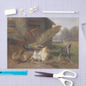 Hond in de Pluimveehouderij van Carl Jutz Tissuepapier (Craft)