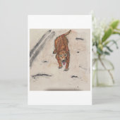 Hond in de Sneeuw Wenskaart Kaart (Staand voorkant)