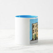 Hond in de stad mok (Midden)