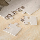 Hond in de winter legpuzzel (Zijkant)