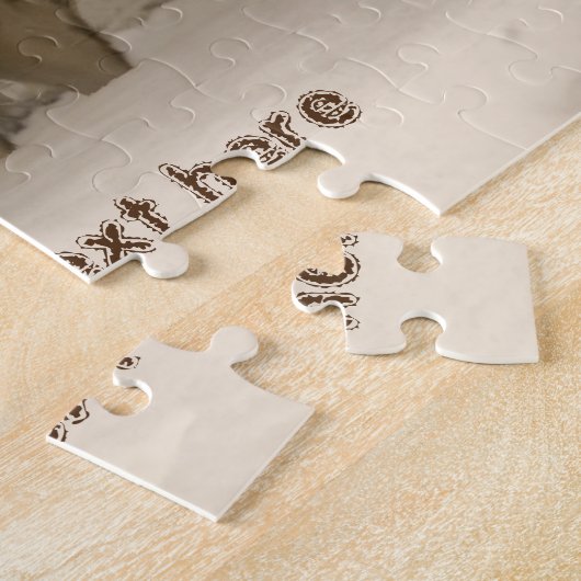 Hond in de winter legpuzzel (Zijkant)