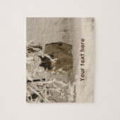 Hond in de winter legpuzzel (Verticaal)