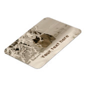 Hond in de winter magneet (Linkerzijde)