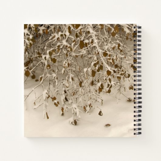 Hond in de winter notitieboek (Achterkant)