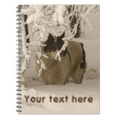 Hond in de winter notitieboek (Voorkant)