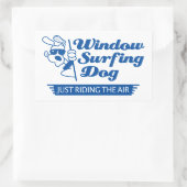 Hond in een auto rechthoekige sticker (Tas)