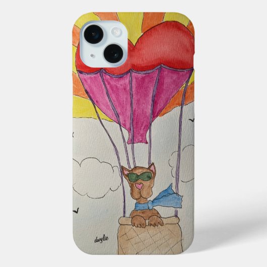 Hond in een ballon Case-Mate iPhone case (Achterkant)