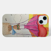 Hond in een ballon Case-Mate iPhone case (Achterkant (horizontaal))