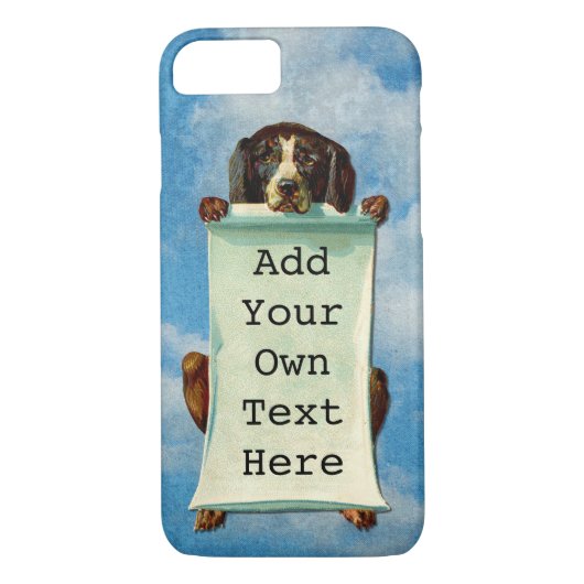 hond in een blauwe troebele hemel Case-Mate iPhone case (Achterkant)