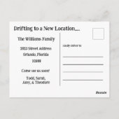 Hond in een kano Bewegend Briefkaart (Achterkant)