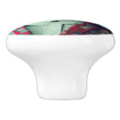 Hond in een pak keramische knop (Zijkant)