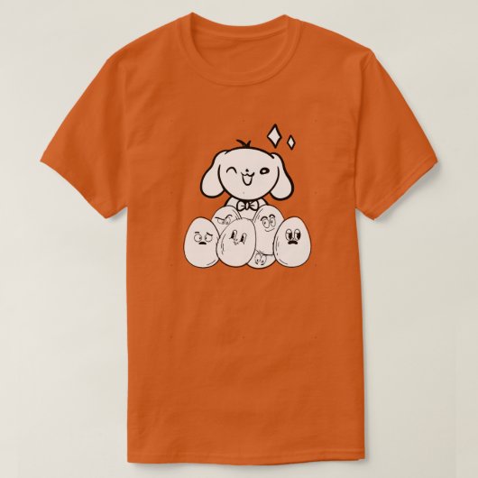 Hond in eieren 37 t-shirt (Design voorkant)