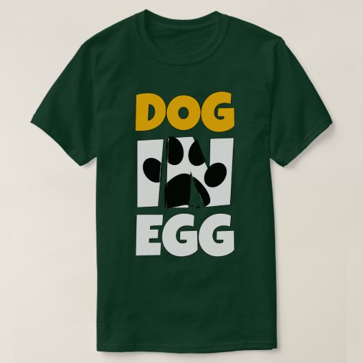 hond in eierpuppies t-shirt (Design voorkant)