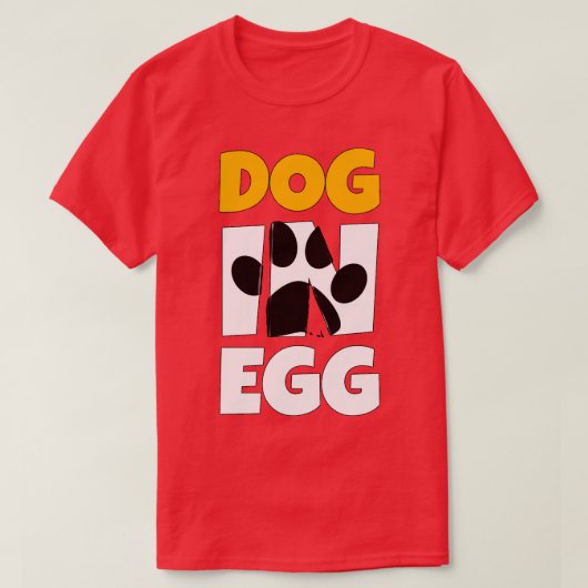 hond in eierpuppies t-shirt (Design voorkant)