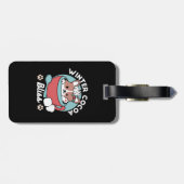 Hond in feestelijke Mok voor Holiday Vibes - Winte Bagagelabel (Achterkant horizontaal)