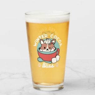 Hond in feestelijke Mok voor Holiday Vibes - Winte Glas