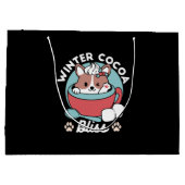 Hond in feestelijke Mok voor Holiday Vibes - Winte Groot Cadeauzakje (Achterkant)