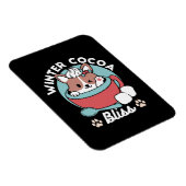 Hond in feestelijke Mok voor Holiday Vibes - Winte Magneet (Rechterzijde)