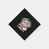 Hond in feestelijke Mok voor Holiday Vibes - Winte Servet (Hoek)