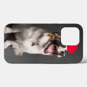 Hond in hertenhoorns Case-Mate iPhone case (Achterkant (horizontaal))