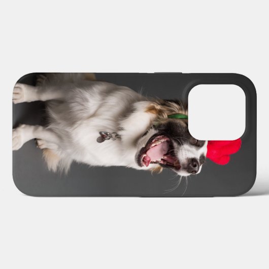 Hond in hertenhoorns Case-Mate iPhone case (Achterkant (horizontaal))
