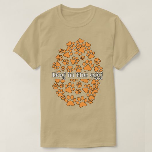 Hond in het ei20 t-shirt (Design voorkant)