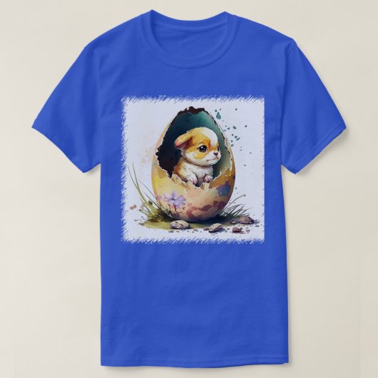 Hond in het ei 157 t-shirt (Design voorkant)