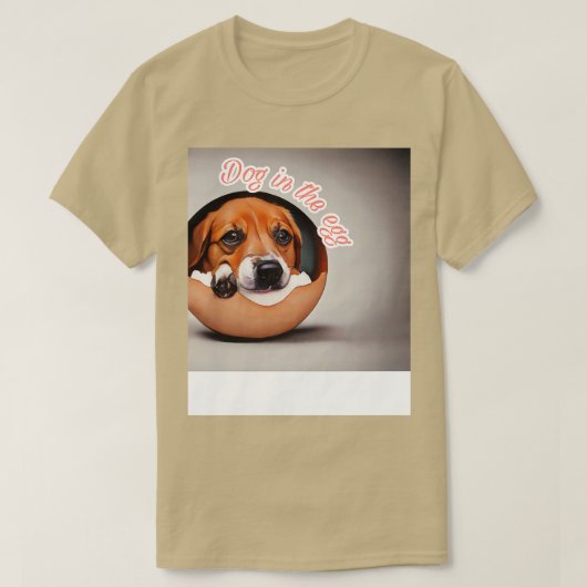 hond in het ei 254 t-shirt (Design voorkant)