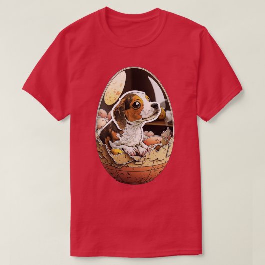 hond in het ei 272 t-shirt (Design voorkant)