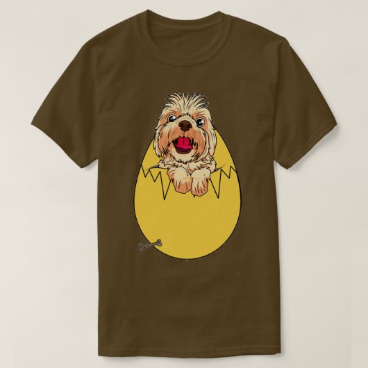 hond in het ei 297 t-shirt (Design voorkant)