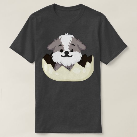 Hond in het ei 29 t-shirt (Design voorkant)