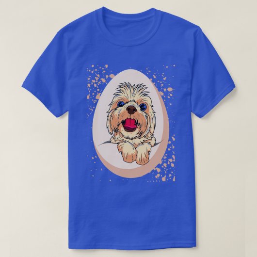 hond in het ei 302 t-shirt (Design voorkant)