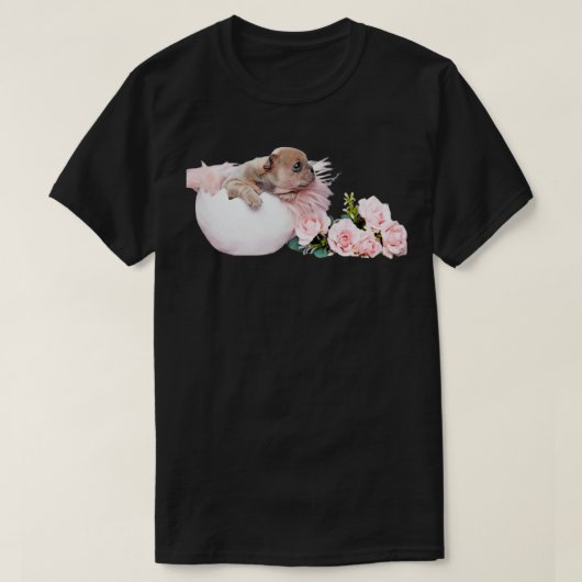 hond in het ei 98 t-shirt (Design voorkant)