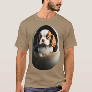 hond in het ei een grappige hond voor liefhebbers t-shirt