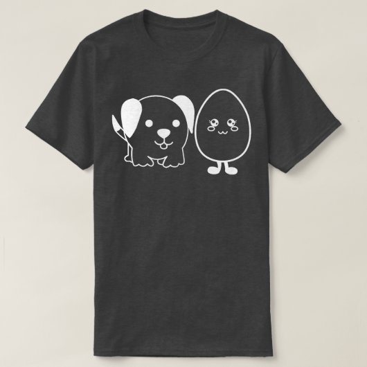 Hond in het ei t-shirt (Design voorkant)