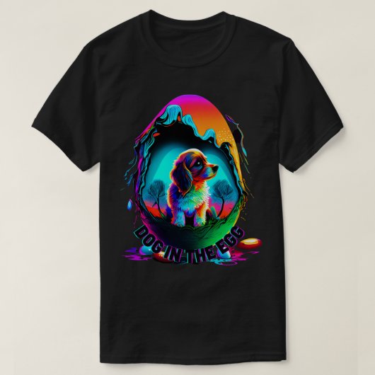 hond in het ei t-shirt (Design voorkant)