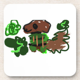 Hond in het groen bier onderzetter