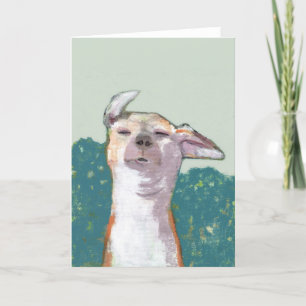 Hond in het Wenskaart van de Wind Kaart