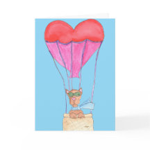 Hond in hete luchtballon