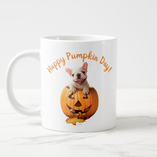 Hond in Jack-o-Lantern Grote Koffiekop (Links)