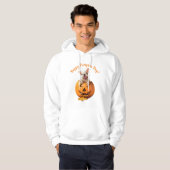 Hond in Jack-o-Lantern Hoodie (Voorkant volledig)