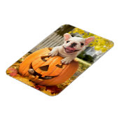 Hond in Jack-o-Lantern Magneet (Linkerzijde)