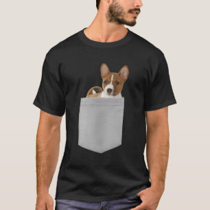 Hond in je zak Basenji T-shirt